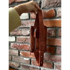 Faux Croc Embossed Fanny Pack - adjustable waist